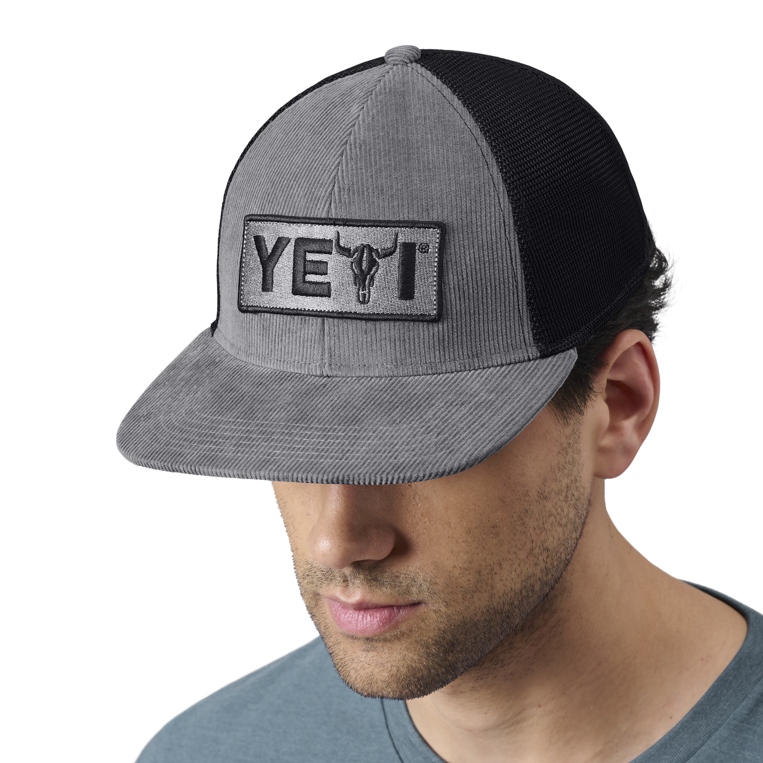 Cappello a tesa piatta Steer YETI Grey