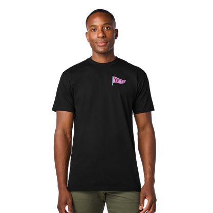 YETI Flamingo Short Sleeve T-Shirt Black