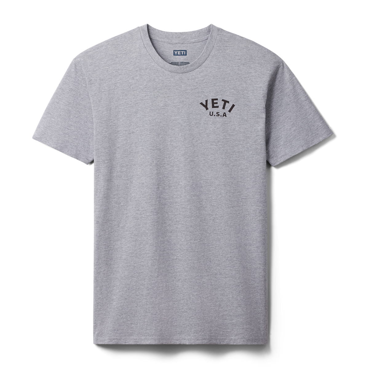 YETI Pigeon Emblem Short Sleeve T-Shirt Grey