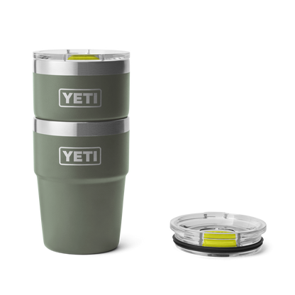 YETI Rambler® 16 oz (473 ml) Stackable Cup Camp Green / Firefly Yellow