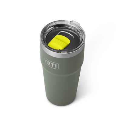 YETI Rambler® 20 oz (591 ml) Stackable Cup Camp Green / Firefly Yellow