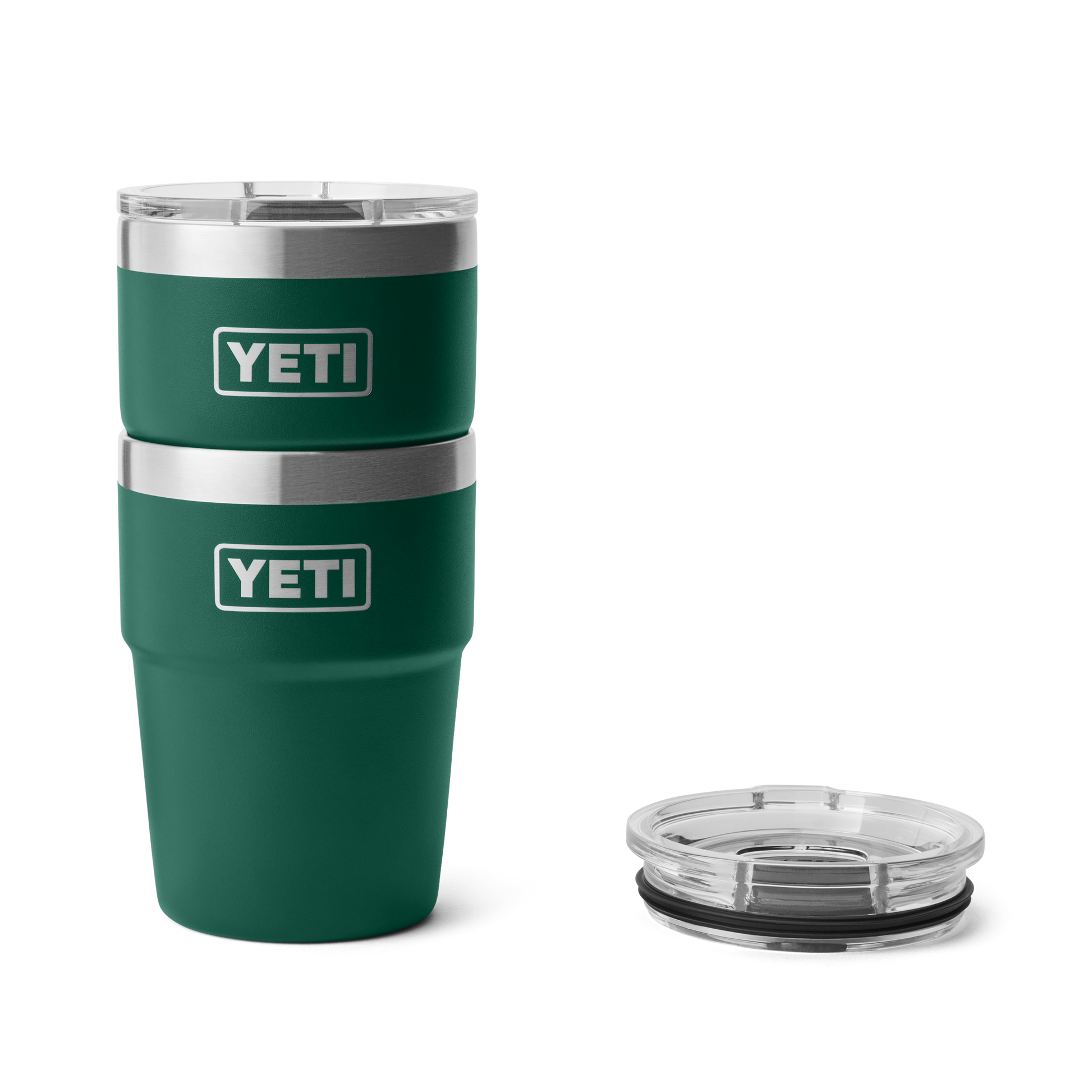 YETI Rambler® Tazza impilabile da 16 oz (473 ml) Black Forest Green