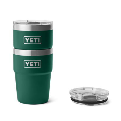 YETI Rambler® Tazza impilabile da 16 oz (473 ml) Black Forest Green