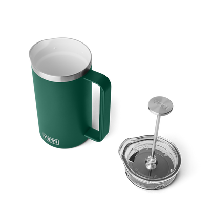 YETI Rambler™ French Press da 34 oz (1 L) Black Forest Green