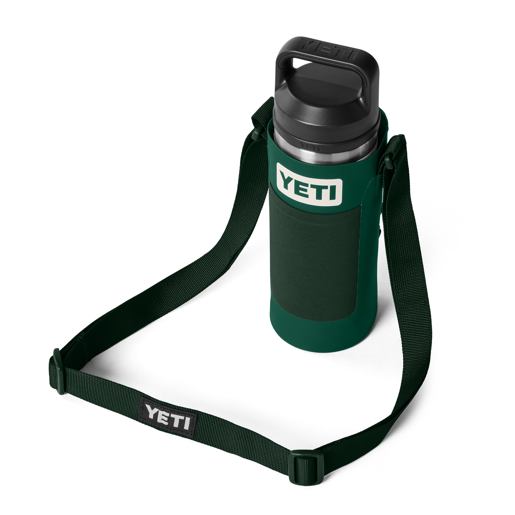 YETI Rambler® Bottle Sling Piccola Black Forest Green