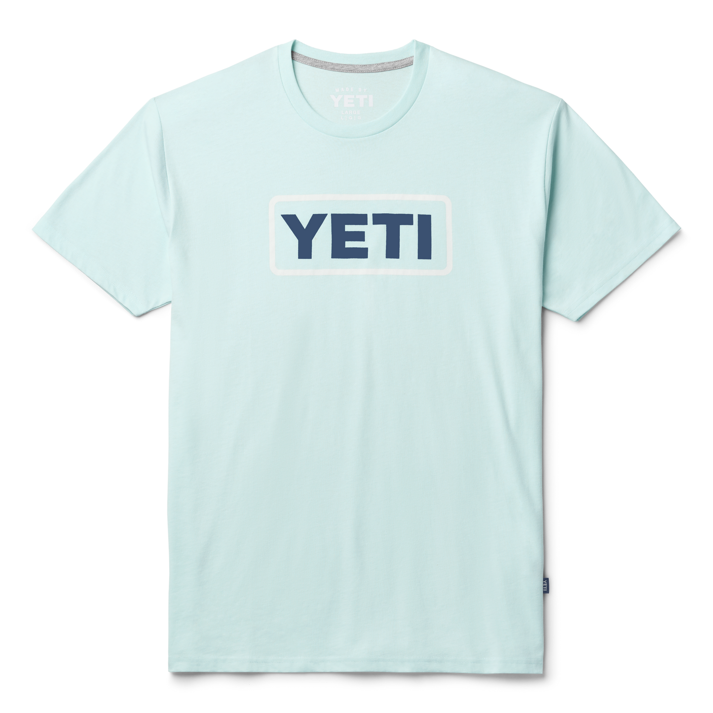 YETI T-shirt Premium a manica corta con logo Badge Light Blue