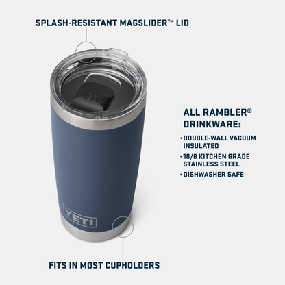 YETI Rambler® 20 oz (591 ml) Tumbler Navy