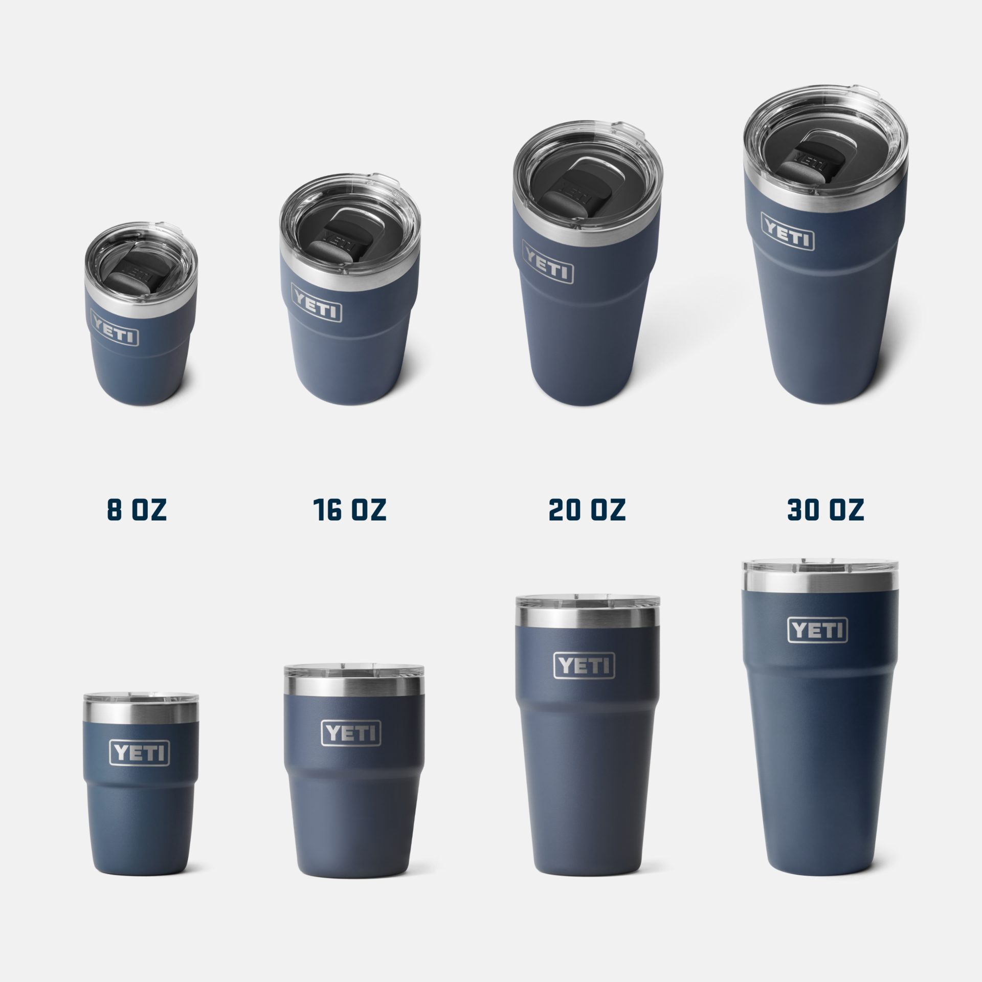 YETI Rambler® Tazza impilabile da 30 oz (887 ml) Bianco