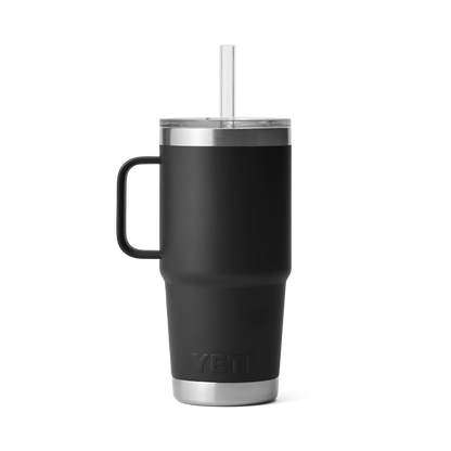 YETI Rambler® Tazza Da 25 oz (710 ml) Con coperchio con cannuccia Nero