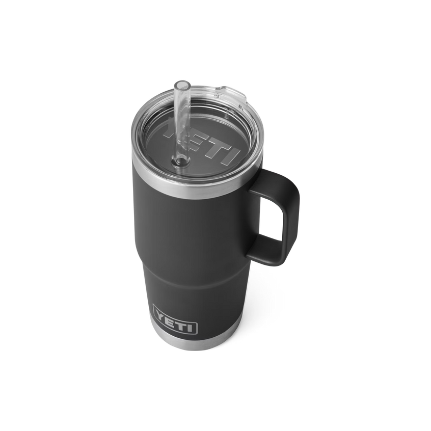 YETI Rambler® Tazza Da 25 oz (710 ml) Con coperchio con cannuccia Nero