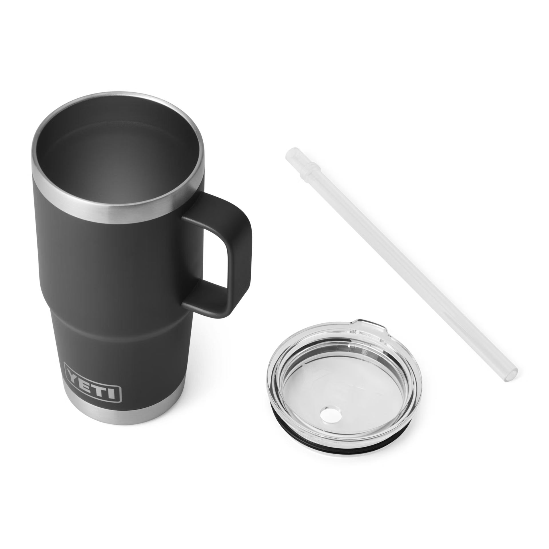 YETI Rambler® Tazza Da 25 oz (710 ml) Con coperchio con cannuccia Nero