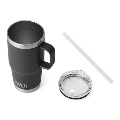 YETI Rambler® Tazza Da 25 oz (710 ml) Con coperchio con cannuccia Nero