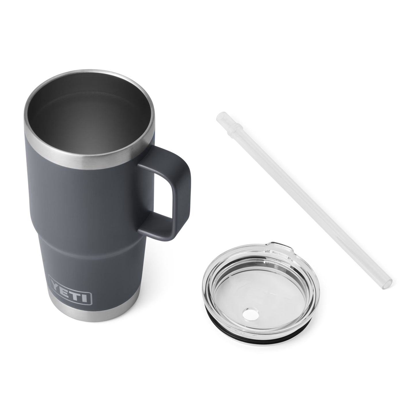 YETI Rambler® Tazza Da 25 oz (710 ml) Con coperchio con cannuccia Charcoal