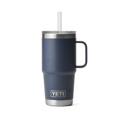 YETI Rambler® Tazza Da 25 oz (710 ml) Con coperchio con cannuccia Navy