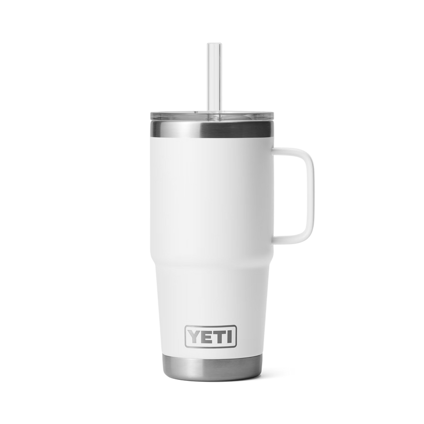 YETI Rambler® Tazza Da 25 oz (710 ml) Con coperchio con cannuccia Bianco