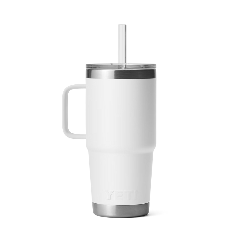 YETI Rambler® Tazza Da 25 oz (710 ml) Con coperchio con cannuccia Bianco