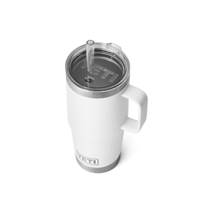 YETI Rambler® Tazza Da 25 oz (710 ml) Con coperchio con cannuccia Bianco