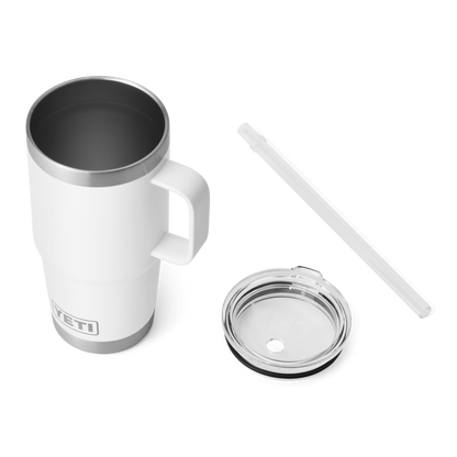 YETI Rambler® Tazza Da 25 oz (710 ml) Con coperchio con cannuccia Bianco