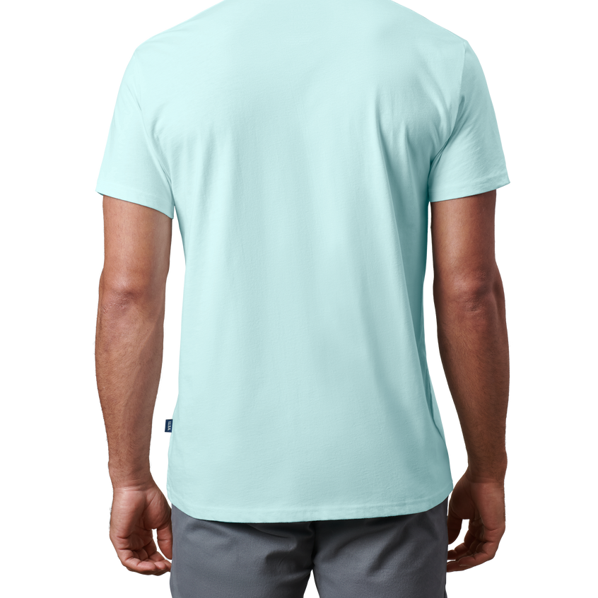 YETI T-shirt Premium a manica corta con logo Badge Light Blue