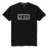 YETI Logo Badge Premium Short Sleeve T-Shirt Black/Grey