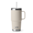 YETI Rambler® Tazza Da 25 oz (710 ml) Con coperchio con cannuccia Cape Taupe