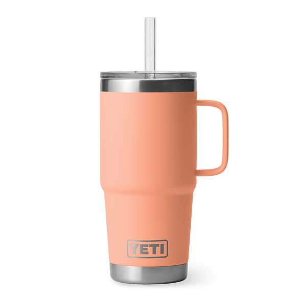 YETI Rambler® Tazza Da 25 oz (710 ml) Con coperchio con cannuccia Lowcountry Peach