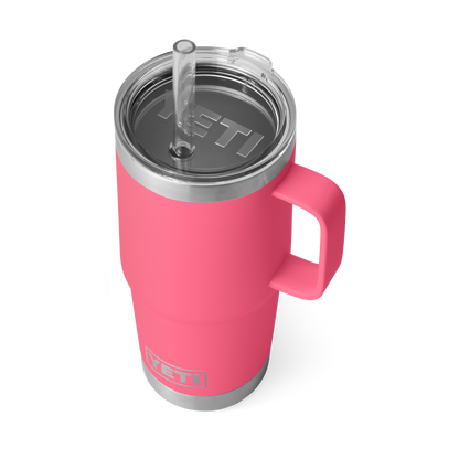 YETI Rambler® Tazza Da 25 oz (710 ml) Con coperchio con cannuccia Tropical Pink