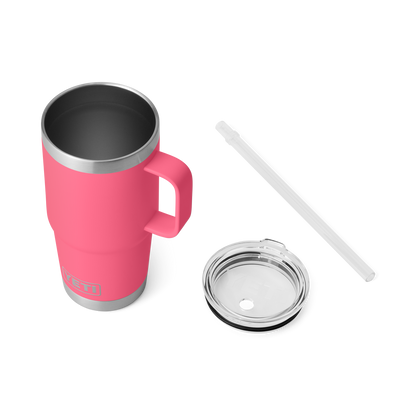YETI Rambler® Tazza Da 25 oz (710 ml) Con coperchio con cannuccia Tropical Pink
