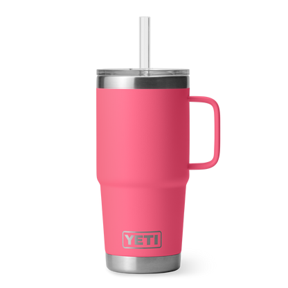 YETI Rambler® Tazza Da 25 oz (710 ml) Con coperchio con cannuccia Tropical Pink