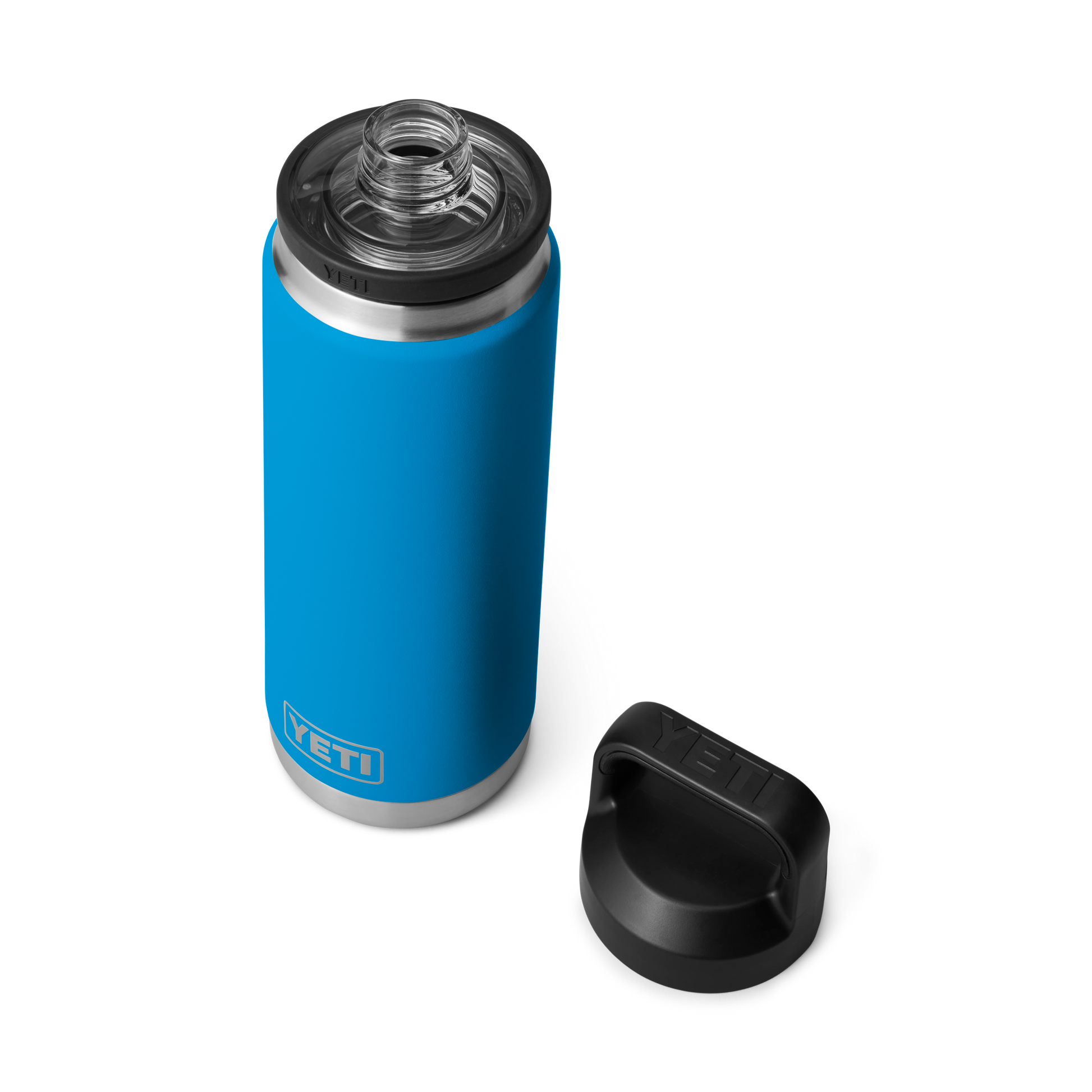 YETI Rambler® Borraccia da 26 oz (760 ml) con tappo Chug Big Wave Blue
