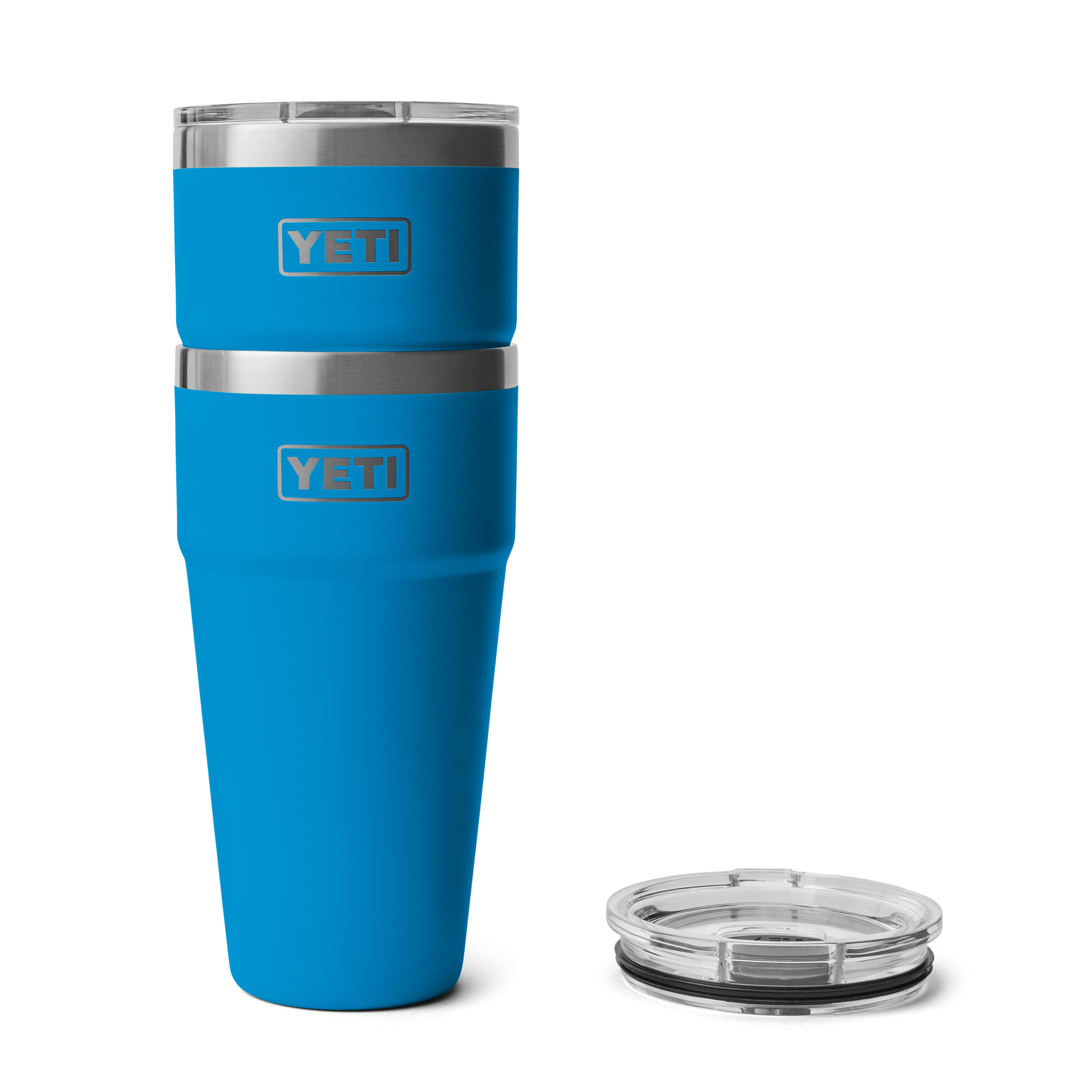 YETI Rambler® Tazza impilabile da 30 oz (887 ml) Big Wave Blue