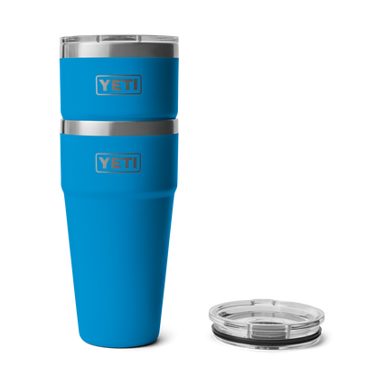YETI Rambler® Tazza impilabile da 30 oz (887 ml) Big Wave Blue