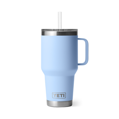 YETI Rambler® Tazza Da 35 oz (994 ml) Con coperchio con cannuccia Big Sky Blue