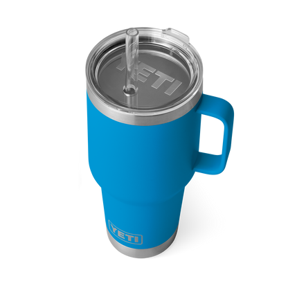 Rambler® 35 oz (994 ml) Straw Mug Big Wave Blue