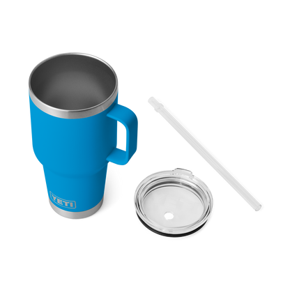 Rambler® 35 oz (994 ml) Straw Mug Big Wave Blue