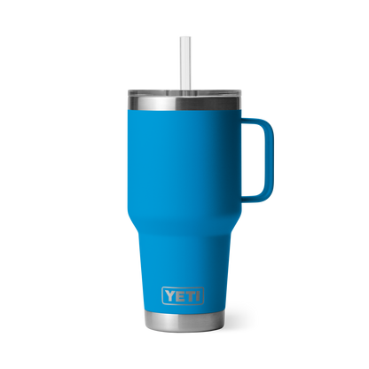 Rambler® 35 oz (994 ml) Straw Mug Big Wave Blue