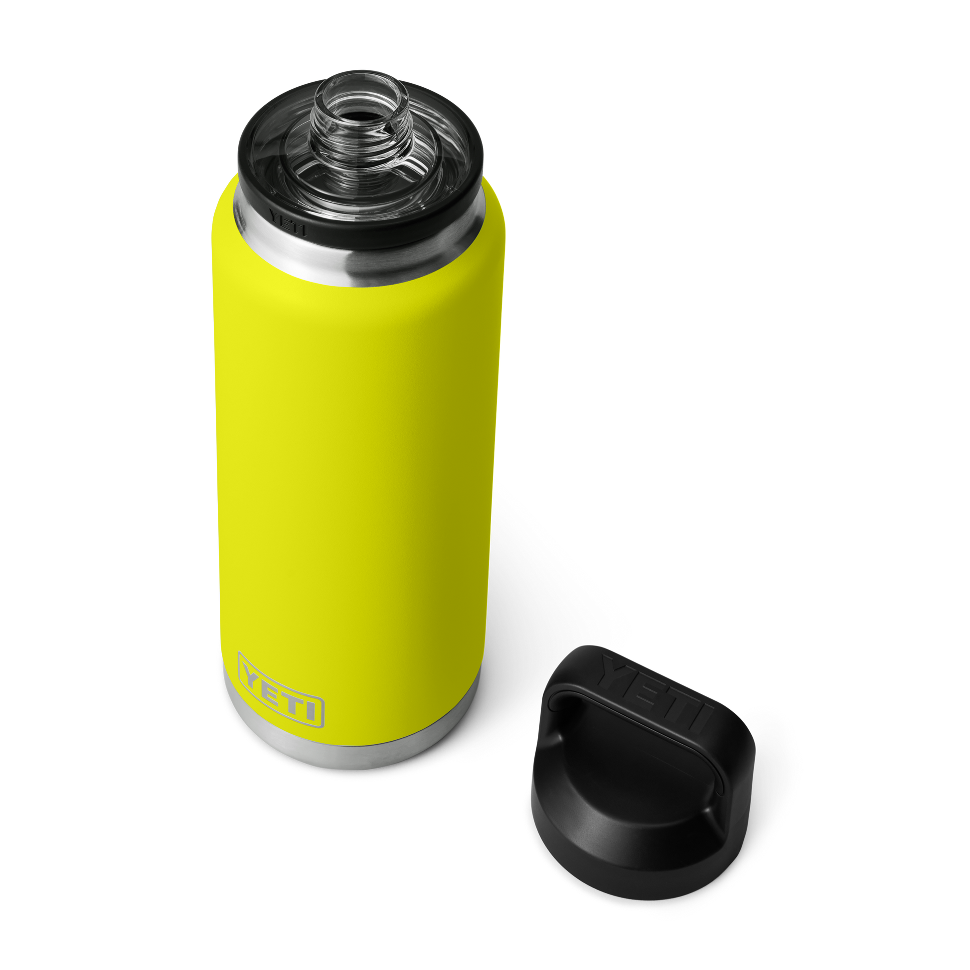 YETI Rambler® Borraccia da 36 oz (1065 ml) con tappo Chug Firefly Yellow