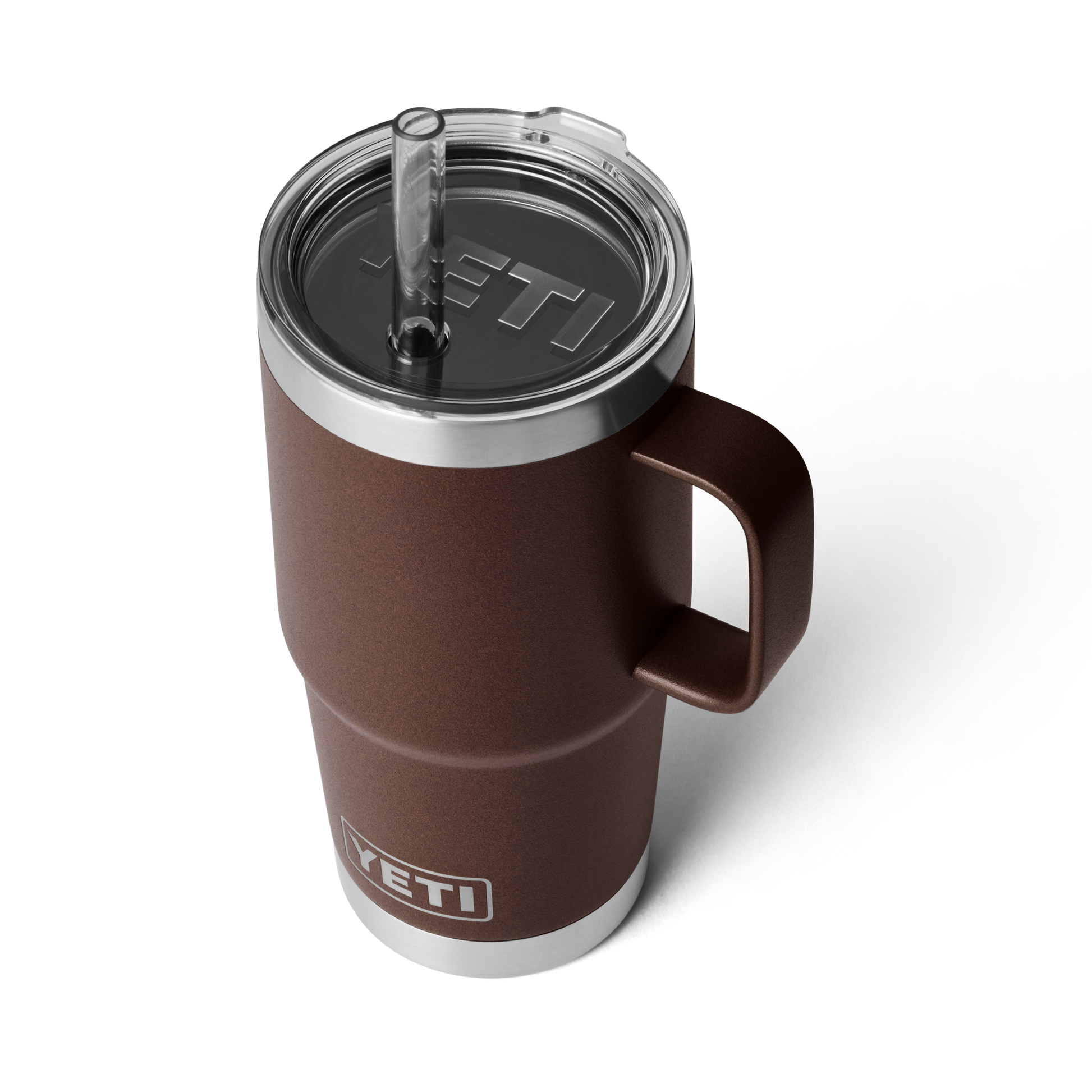 YETI Rambler® Tazza Da 25 oz (710 ml) Con coperchio con cannuccia Wetlands Brown