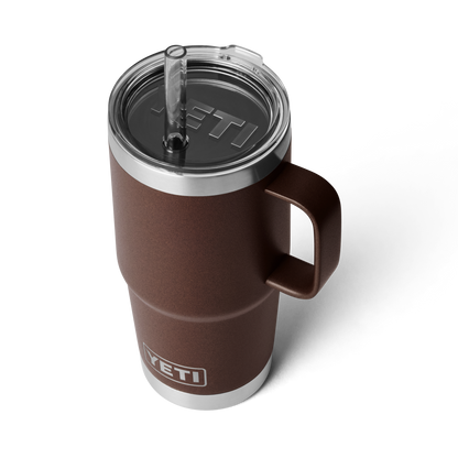 YETI Rambler® Tazza Da 25 oz (710 ml) Con coperchio con cannuccia Wetlands Brown