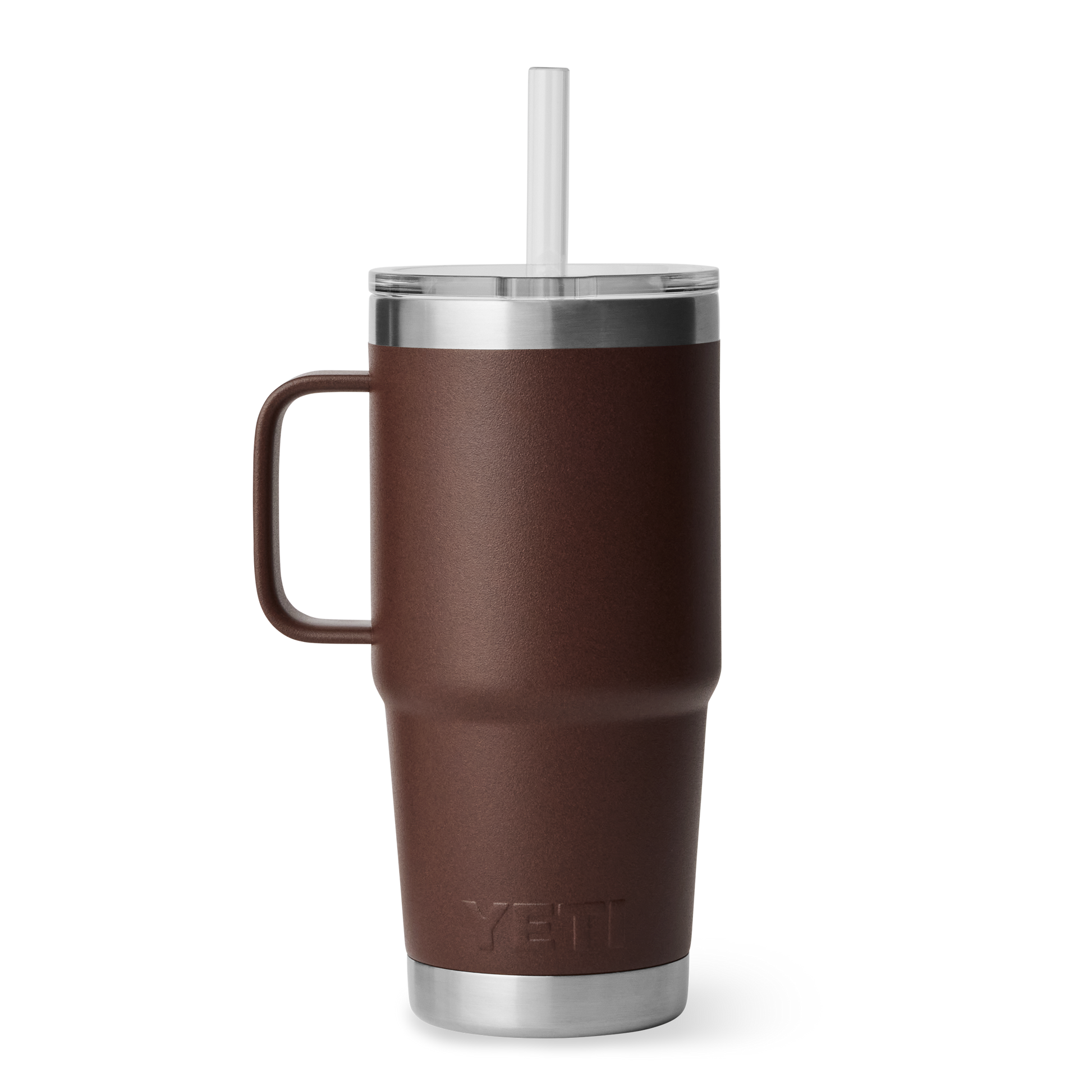YETI Rambler® Tazza Da 25 oz (710 ml) Con coperchio con cannuccia Wetlands Brown