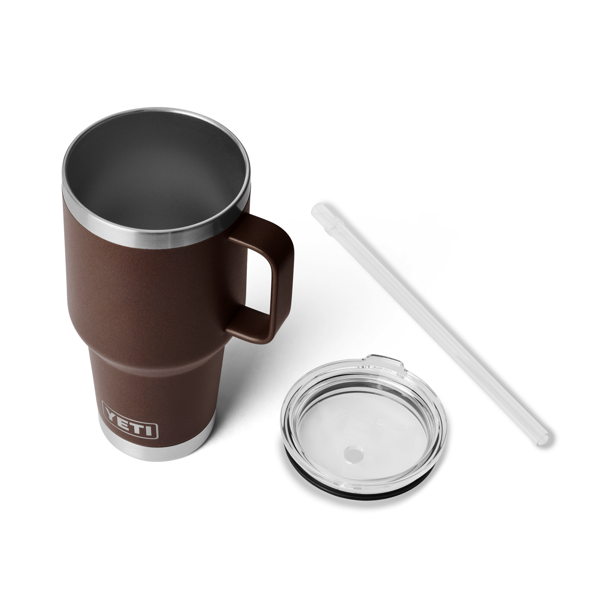 YETI Rambler® Tazza Da 35 oz (994 ml) Con coperchio con cannuccia Wetlands Brown