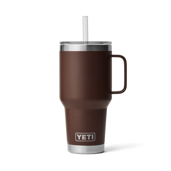 YETI Rambler® Tazza Da 35 oz (994 ml) Con coperchio con cannuccia Wetlands Brown