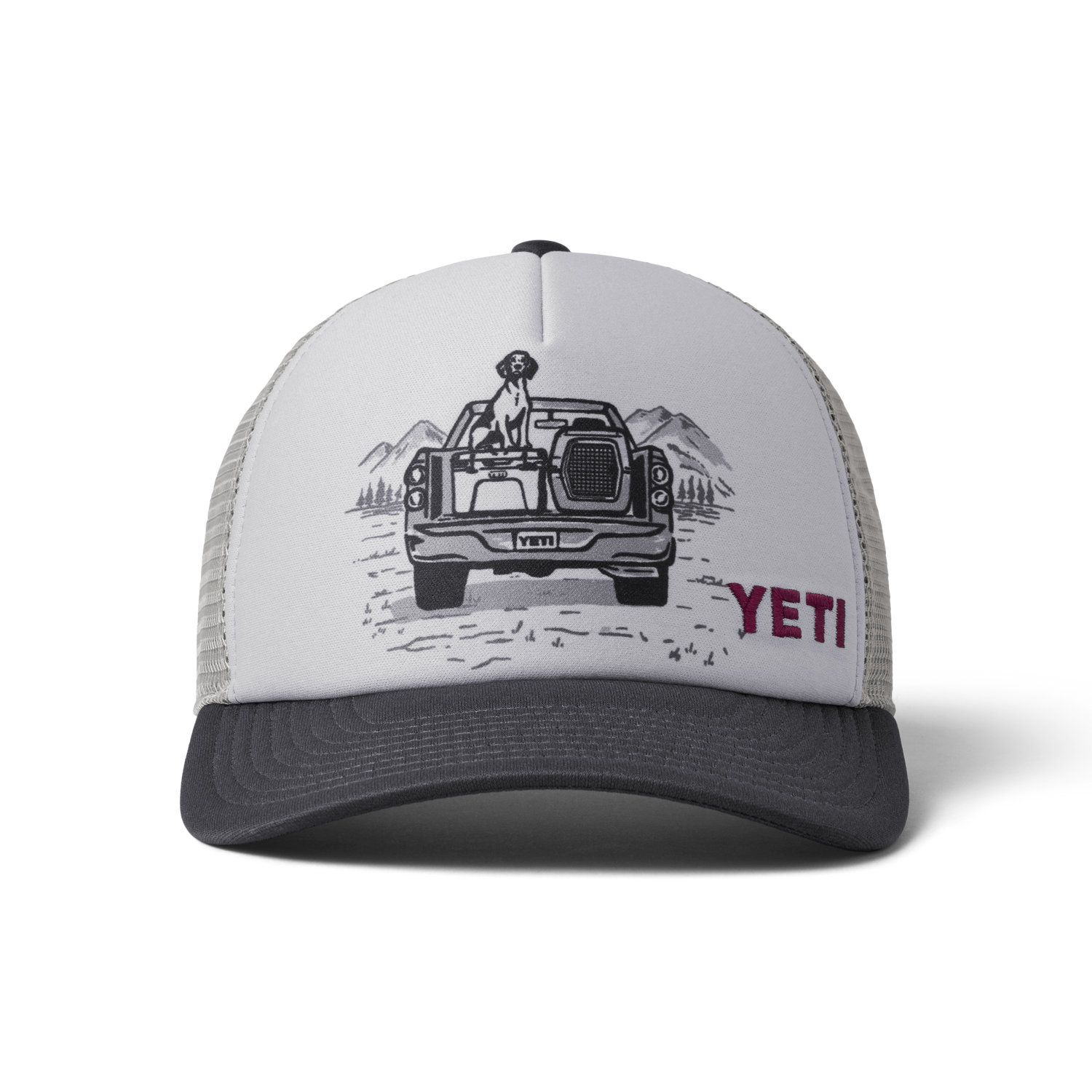 Cappello Trucker Kids Pup In A Truck YETI Grey