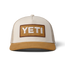 Cappello Trucker in camoscio sintetico con logo YETI Khaki/Tan