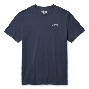 T-shirt a manica corta Fishing Bass YETI Navy