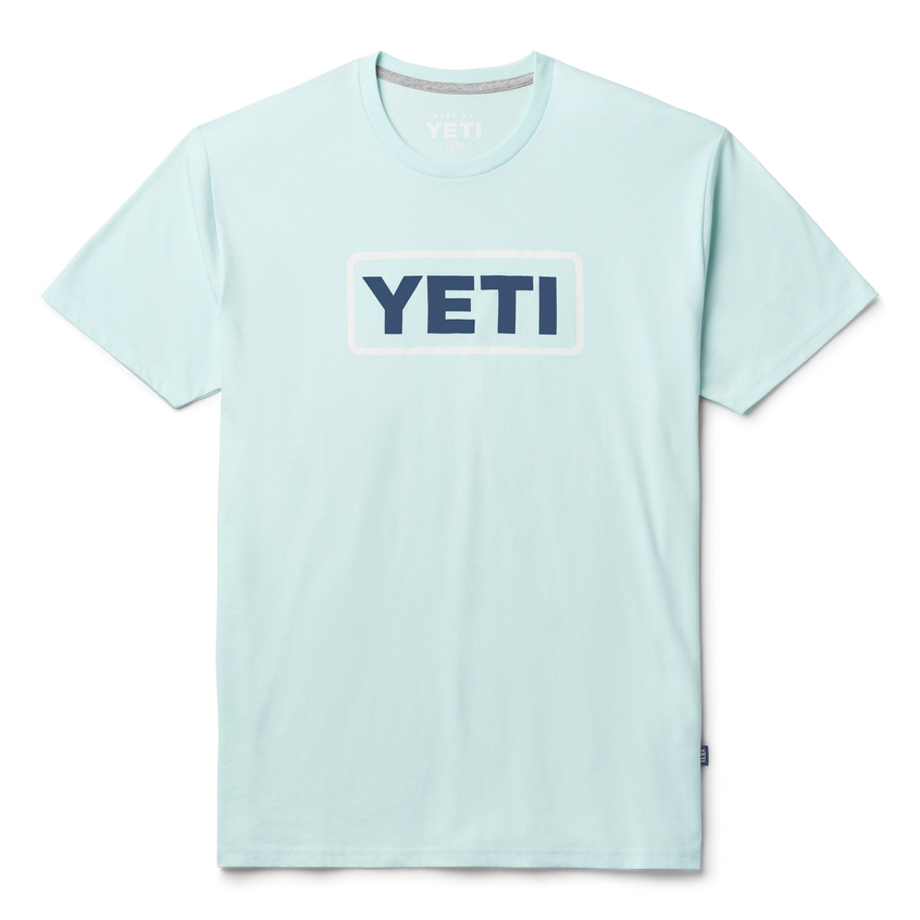 YETI T-shirt Premium a manica corta con logo Badge Light Blue