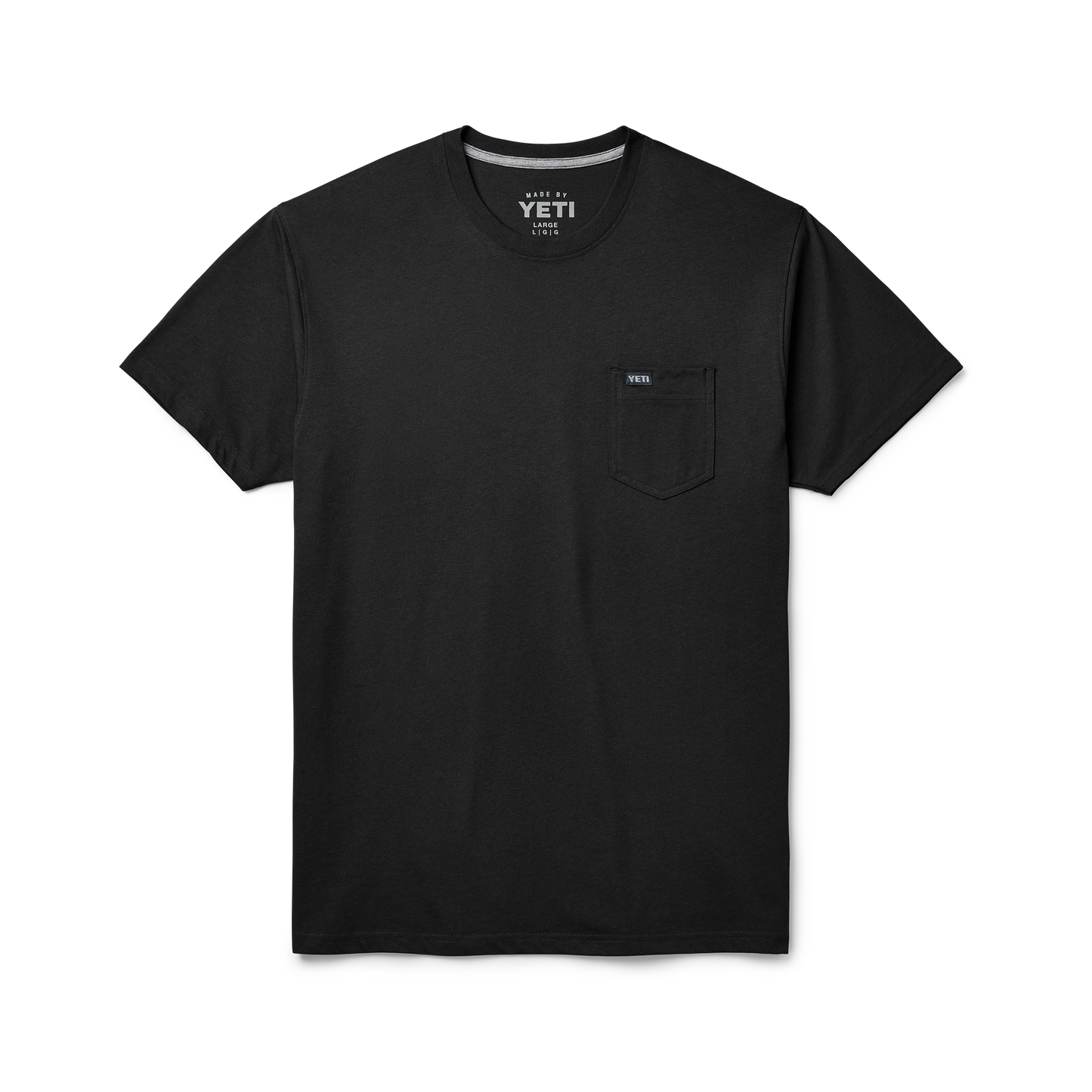 YETI T-shirt Premium a manica corta con tasca Nero