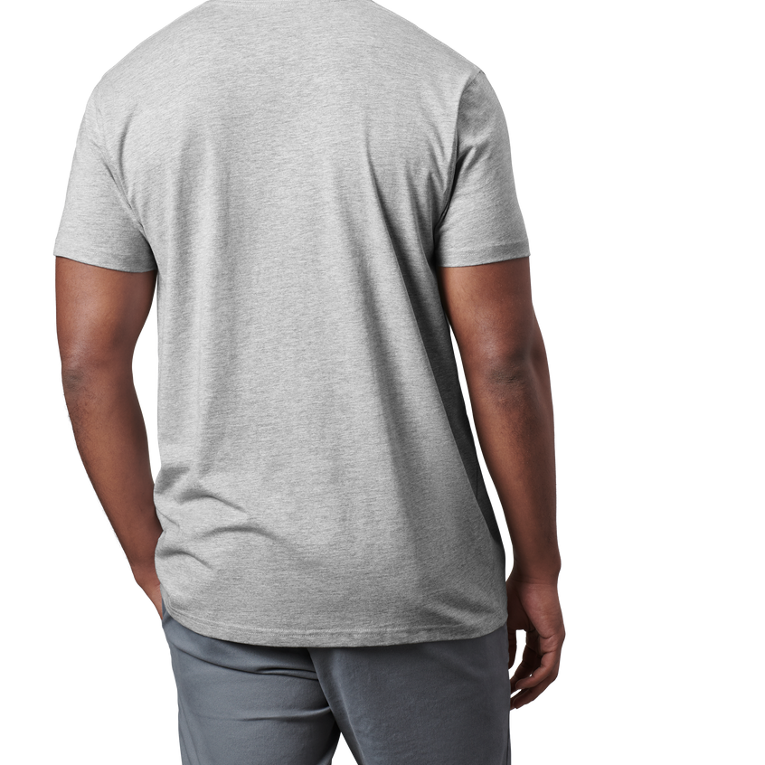 YETI T-shirt Premium a manica corta con tasca Heather Grey