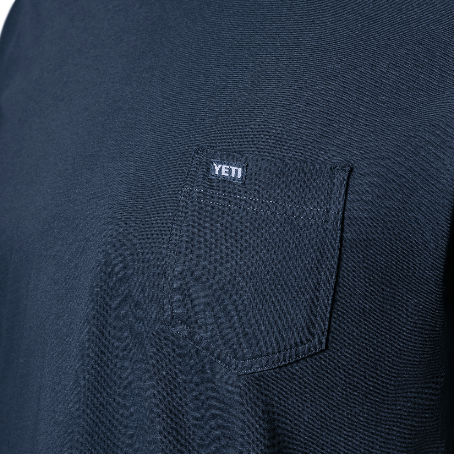 YETI T-shirt Premium a manica corta con tasca Navy