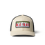 YETI Cappello Trucker con logo badge Rainbow Trout Cream